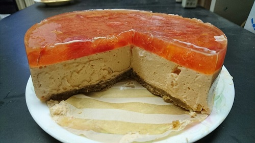 トマトのレアチーズケーキ